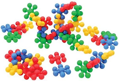 Mini Flexi-Builders Conjunto de 77 peças de hexigons em forma de estrela para construir estruturas 3D