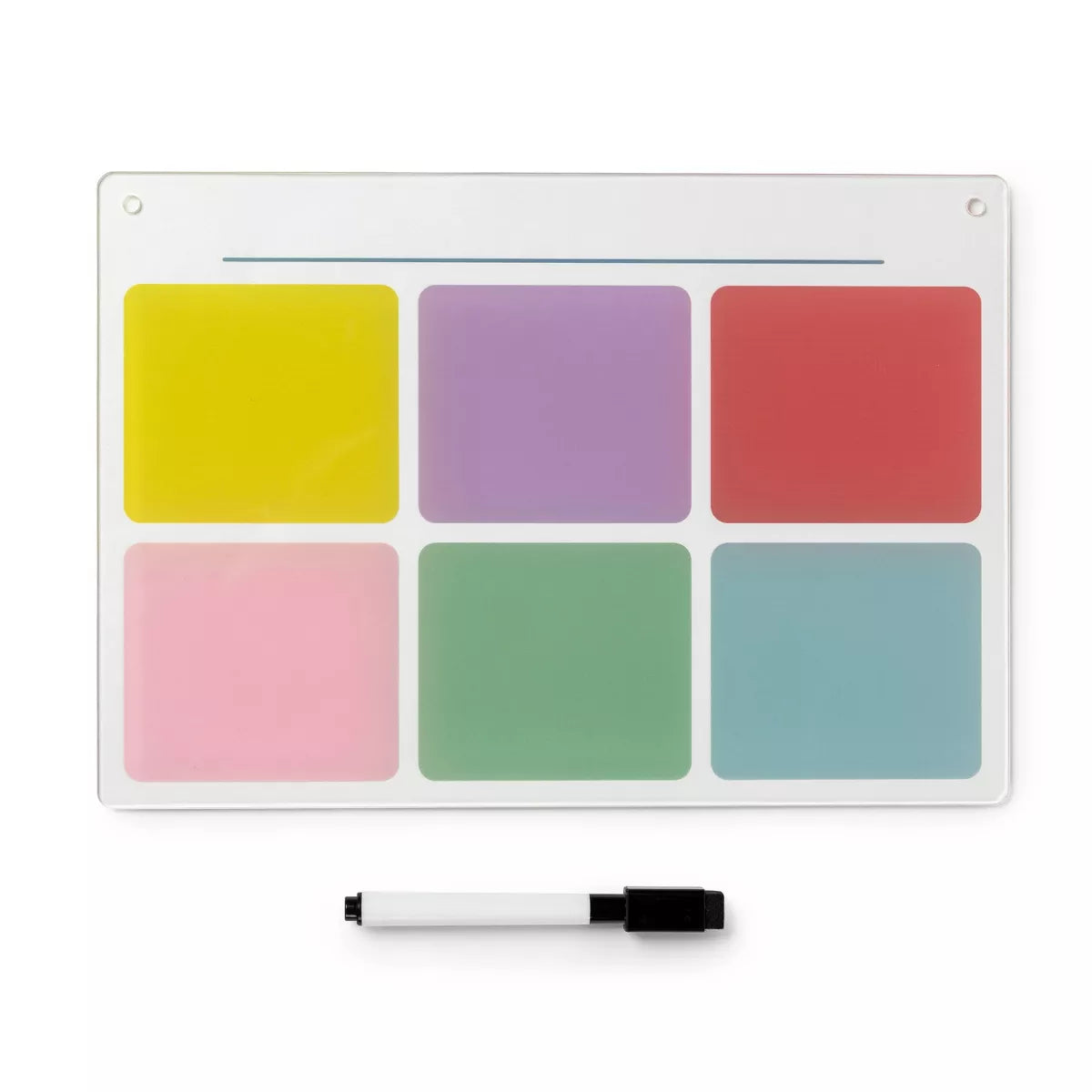 Dry Erase Family Planner Horizontal - Bullseye's Playground