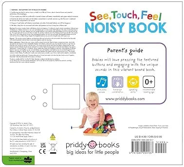 See, Touch, Feel: Noisy Book: A first sound book to share with your baby Board book Priddy Books US