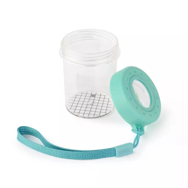 Bug Viewer Jar Teal - Bullseye's Playground Kit inseto Lupa e pinça