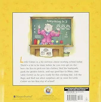 Little Critter: First Day of School: A Lift-the-Flap Book for Kids - Paperback HarperCollins