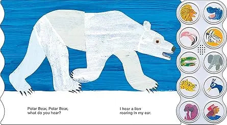 Polar Bear, Polar Bear What Do You Hear? sound book (Brown Bear and Friends) Board book Priddy Books US