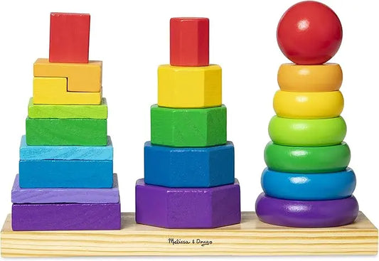 Wooden Stacking Shape Sorter Fisher Price