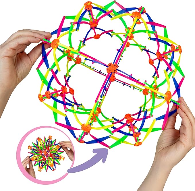 Expand-A-Ball - More Than Doubles in Size from 6" to 14"- Expandable Sensory & Fidget Sphere and Breathing Ball Toy