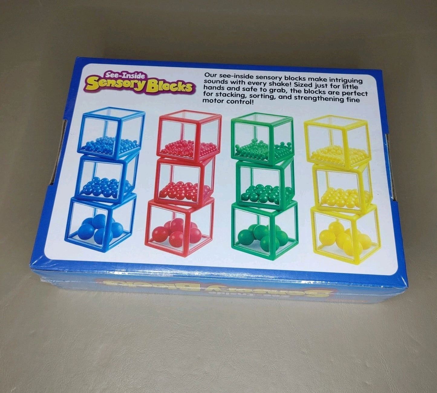 SEE-INSIDE SENSORY BLOCKS - 3 Sizes, 4 Colors
