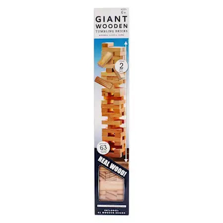 Giant Wood Tumbling Bricks Game Anker Play