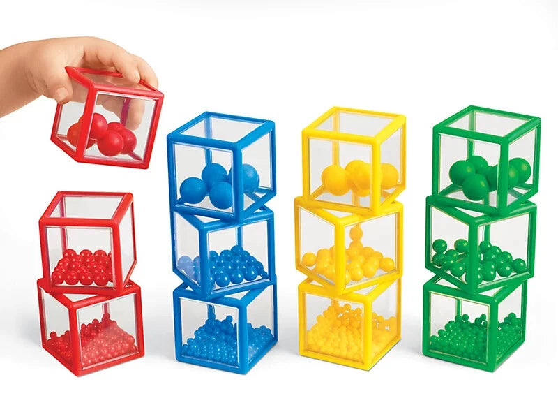 SEE-INSIDE SENSORY BLOCKS - 3 Sizes, 4 Colors