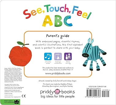 ABC: A First Sensory Book - See, Touch, Feel - BoarBook