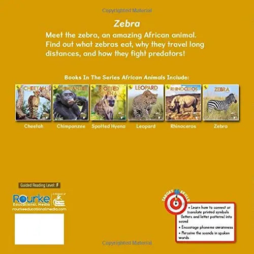 African Animals - Zebra | Capa Dura Ready Readers