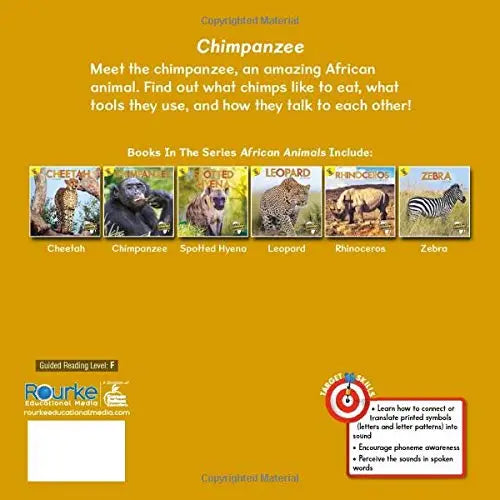 African Animals - Chimpanzee | Capa Dura Ready Readers