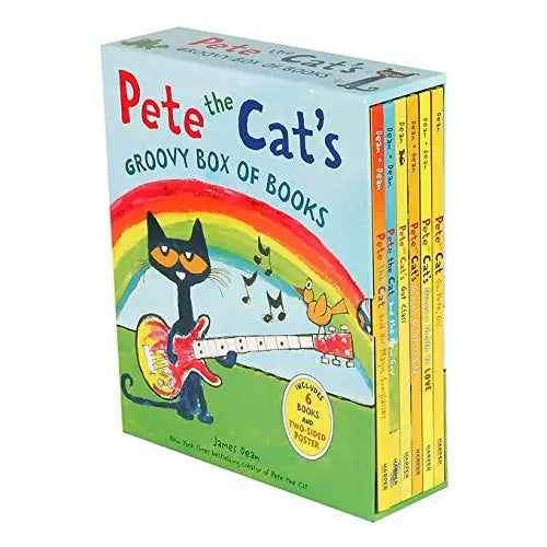 Pete the Cat's Groovy Box of Books: 6 Book Set by James Dean James Dean & Kimberly Dean