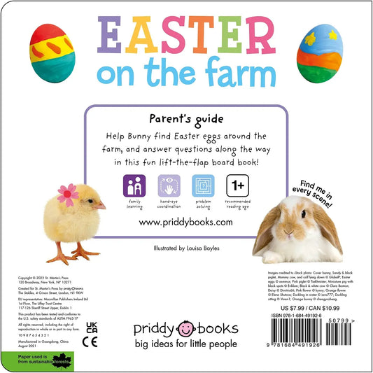 Easter on the Farm: A Seek & Find Flap Book Priddy Books US