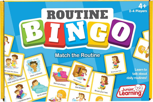 Junior Learning Routine Bingo Junior Learning