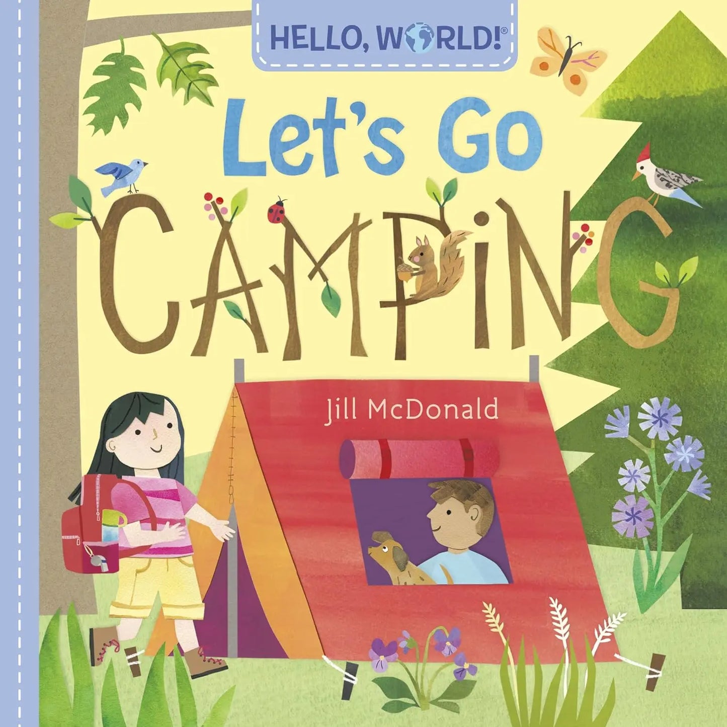 Hello, World! Let's Go Camping | Board book (Livro Cartonado) Doubleday Books for Young Readers