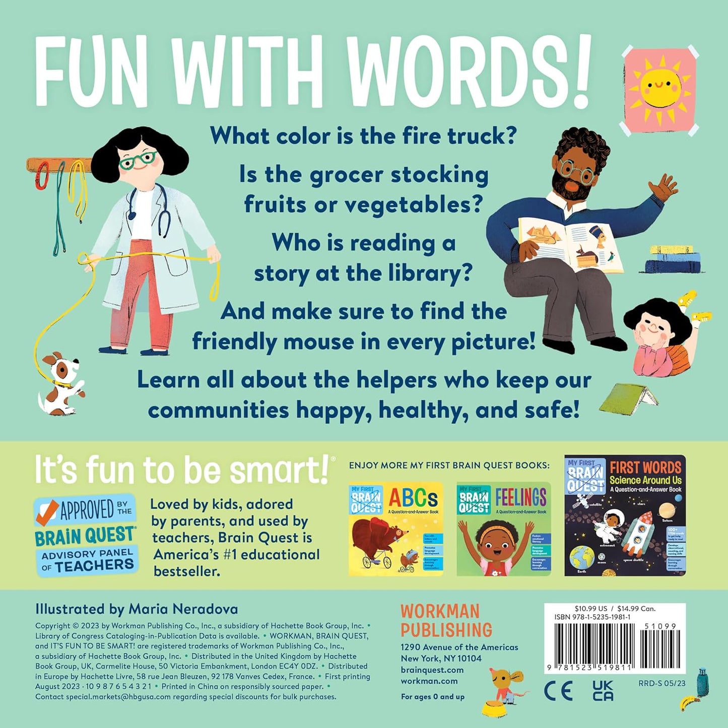 My First Brain Quest First Words - Community Helpers: A Question-and-Answer Book (Brain Quest Board Books, 9)