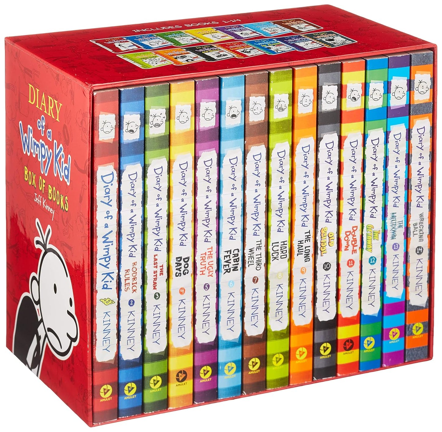 Diary of a Wimpy Kid Box of Books (Diary of a Wimpy Kid Box of Books, 1-14)