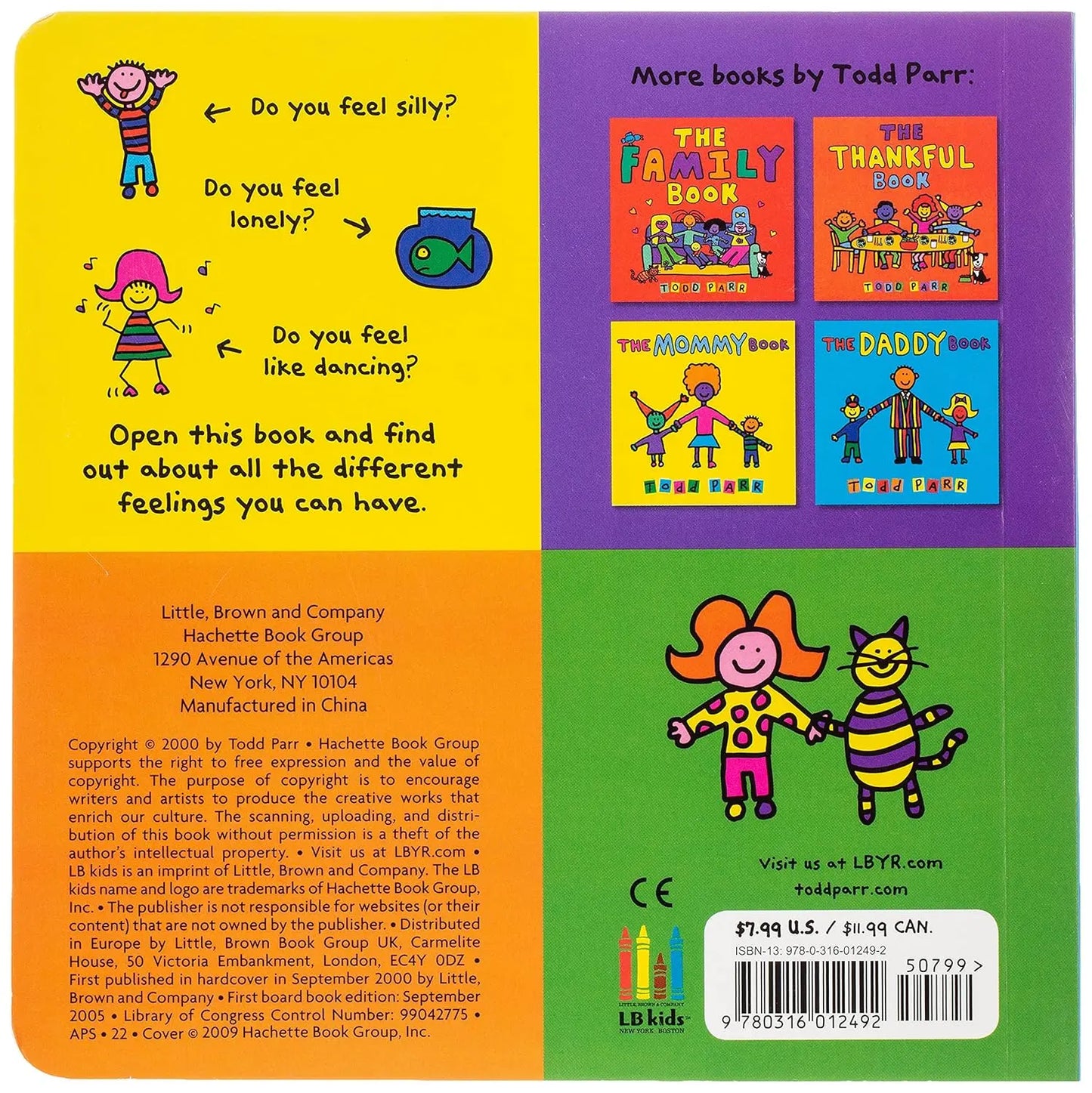 The Feelings Book - Todd Parr (Board Book) LB Kids
