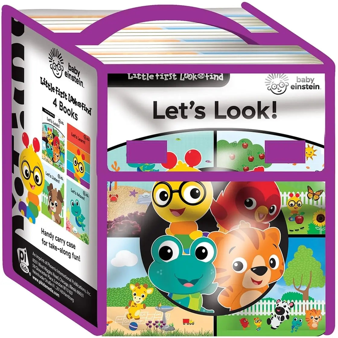 Baby Einstein - Little First Look and Find 4 Book Vinyl Bag Set PI Kids