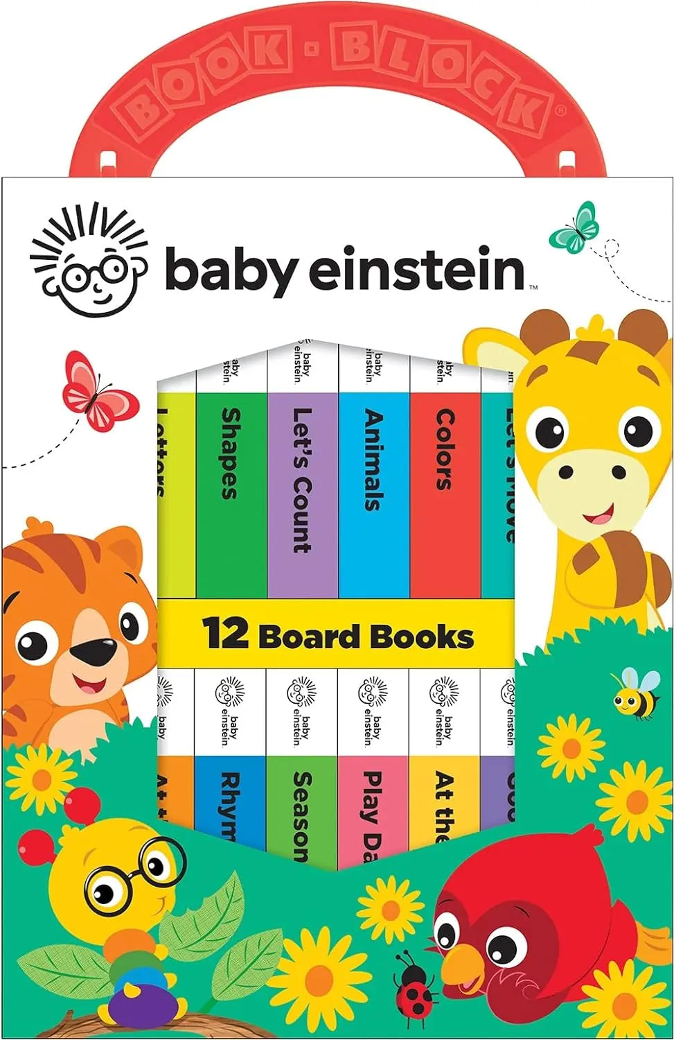 Baby Einstein - My First Library Board Book Block 12-Book Set - First Words, Alphabet, Numbers, and More! Phoenix International Publications
