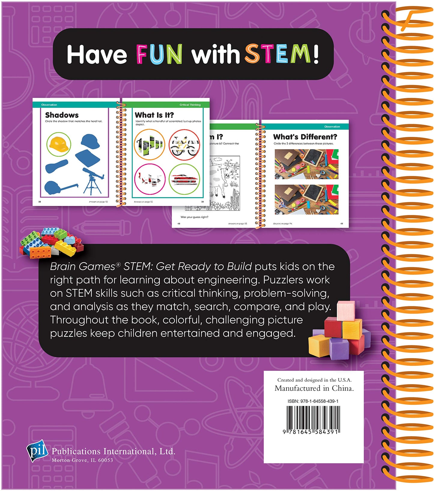 Brain Games STEM - Get Ready to Build: Picture Puzzles for Growing Minds (Workbook)