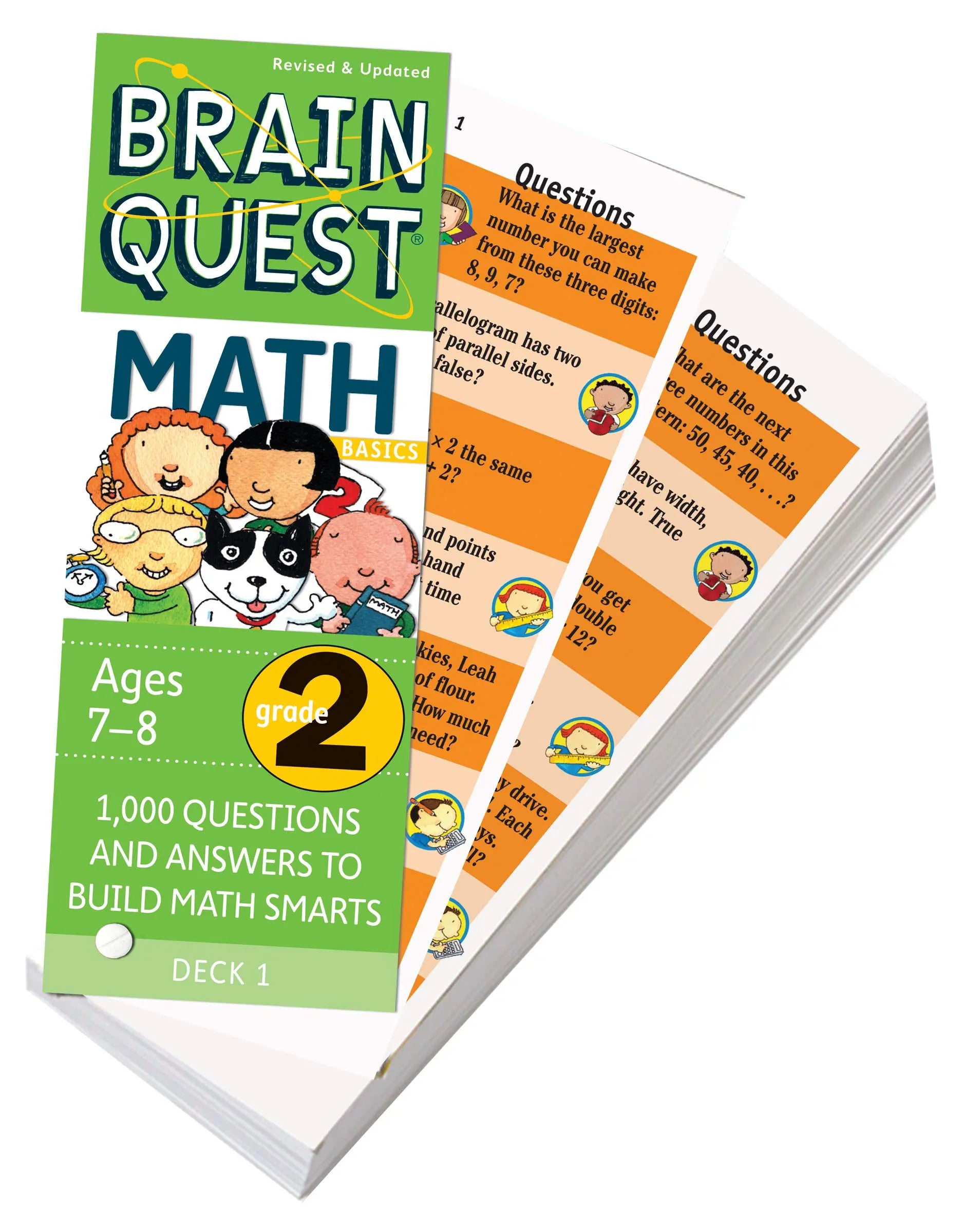 Brain Quest 2nd Grade Math Q&A Cards Workman Publishing Company
