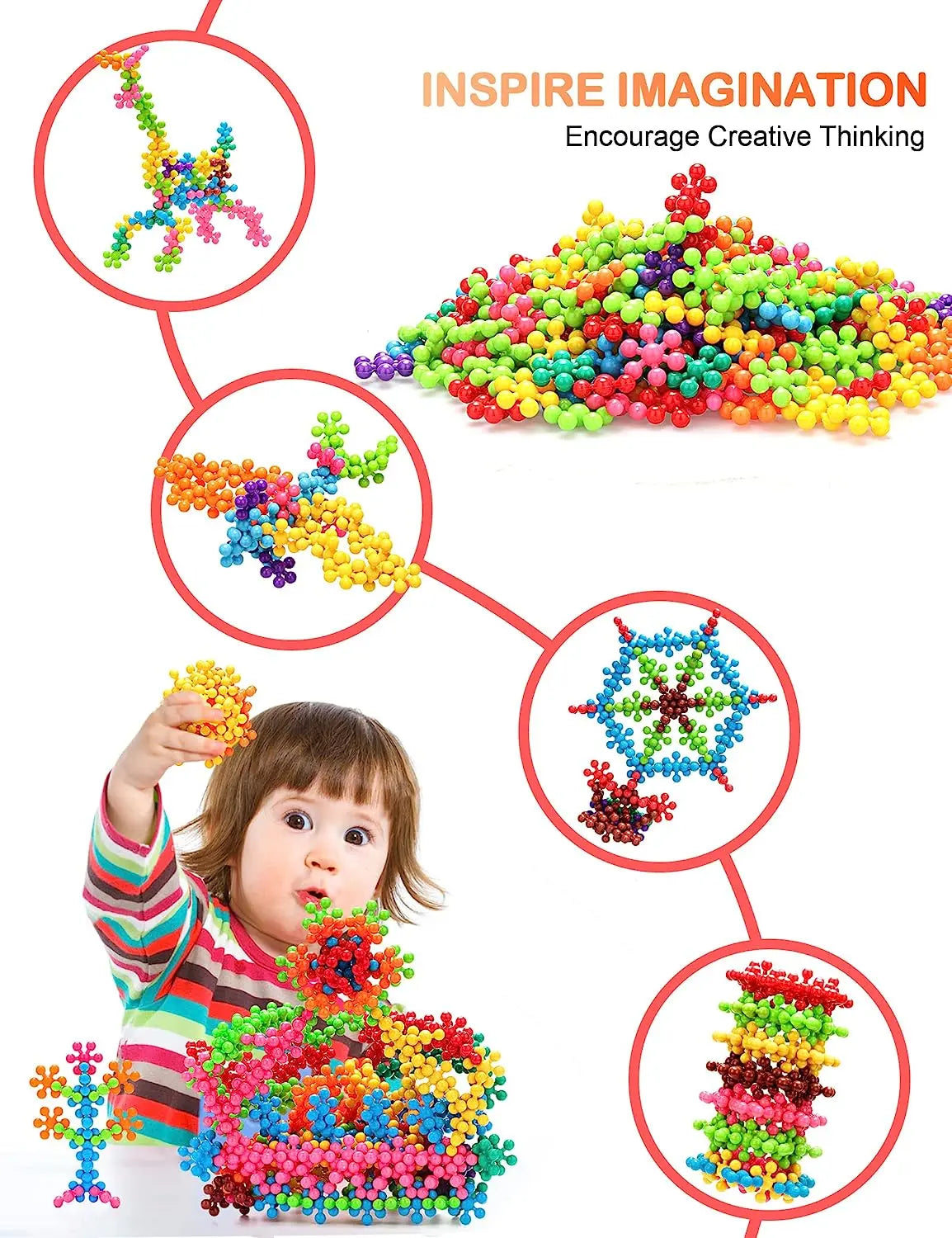 Building Blocks Kids STEM Toys Acina