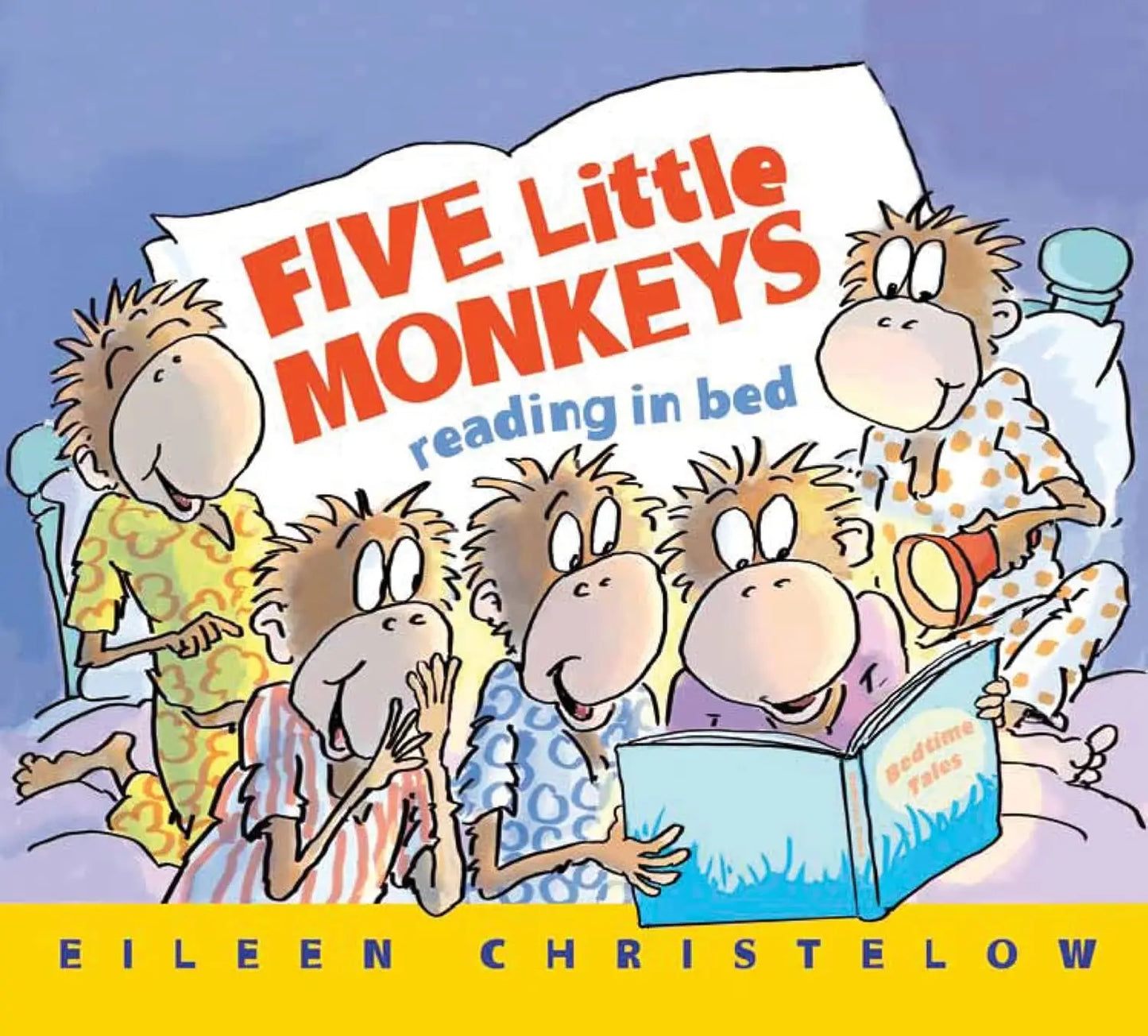 Five Little Monkeys Reading in Bed (A Five Little Monkeys Story) Board book Houghton Mifflin Harcourt