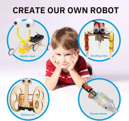 Giggleway DIY Wood Stem Robot Building Kits Giggleway