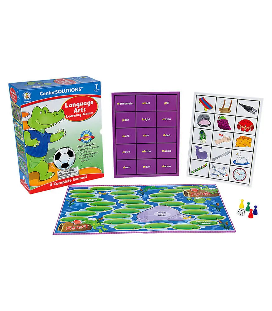 Language Arts Learning Games Board Game Grade 1 CenterSOLUTIONS®