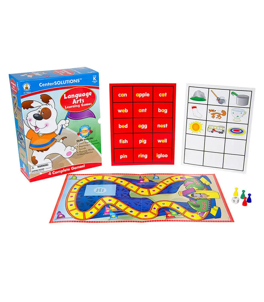 Language Arts Learning Games Board Game Grade K CenterSOLUTIONS®