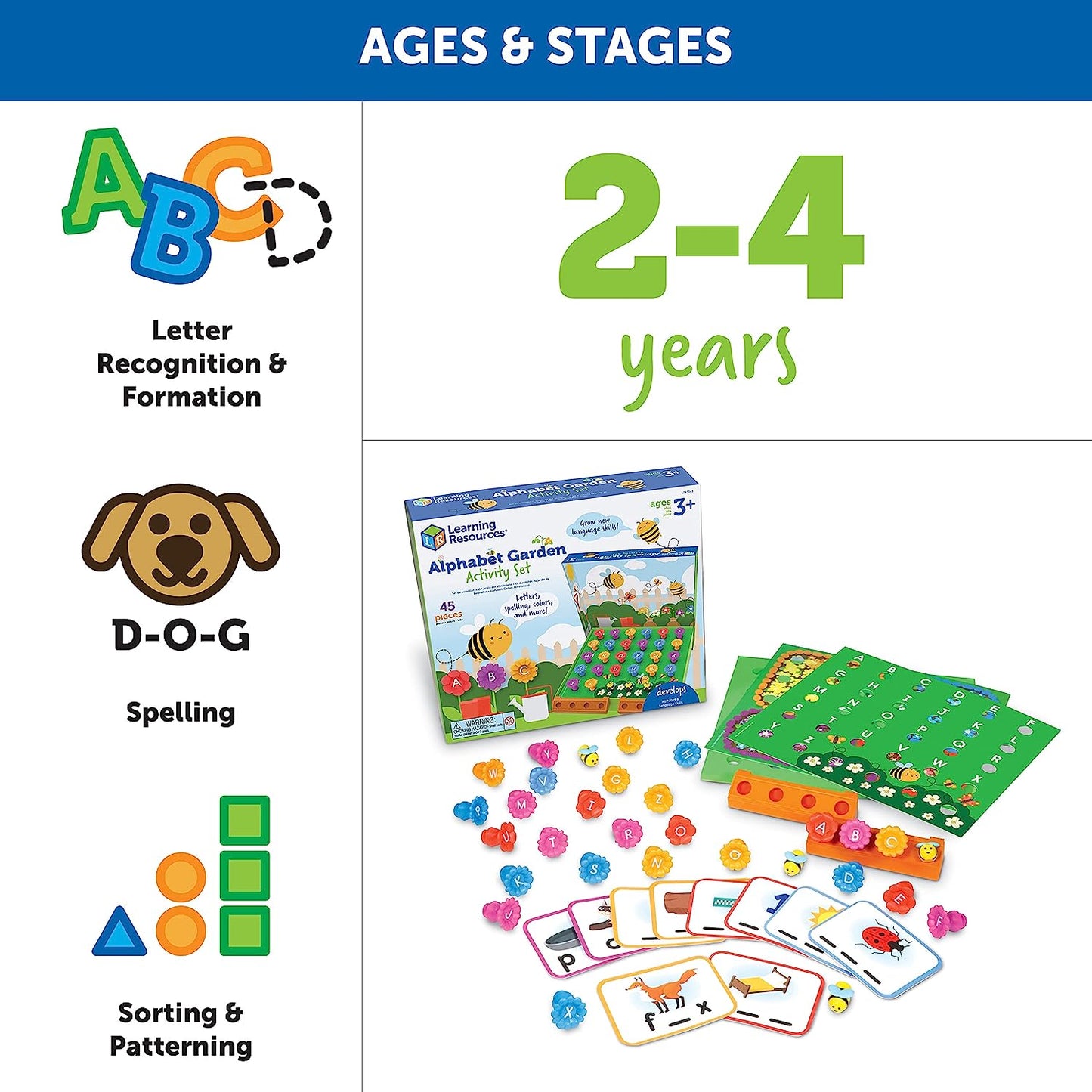 Learning Resources Alphabet Garden Activity Set
