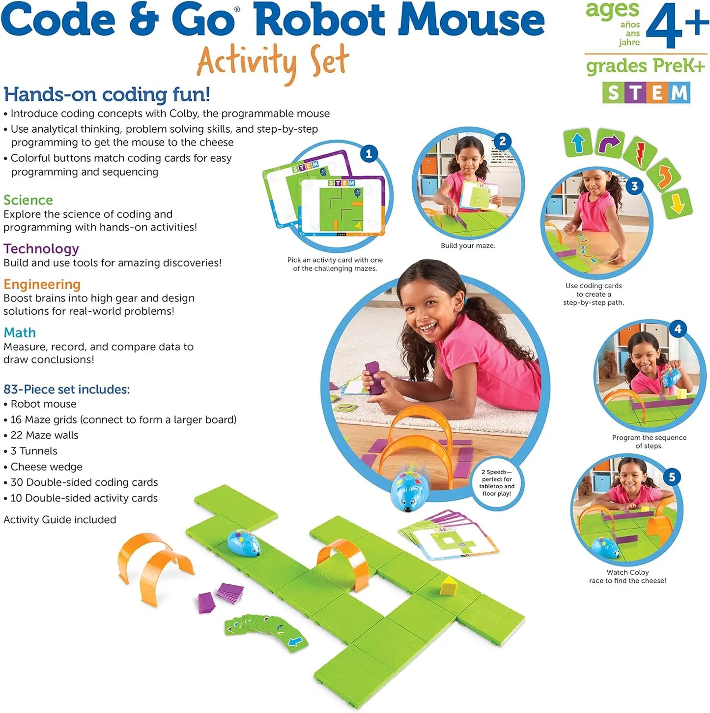 Learning Resources Code & Go Robot Mouse Activity Set Learning Resources