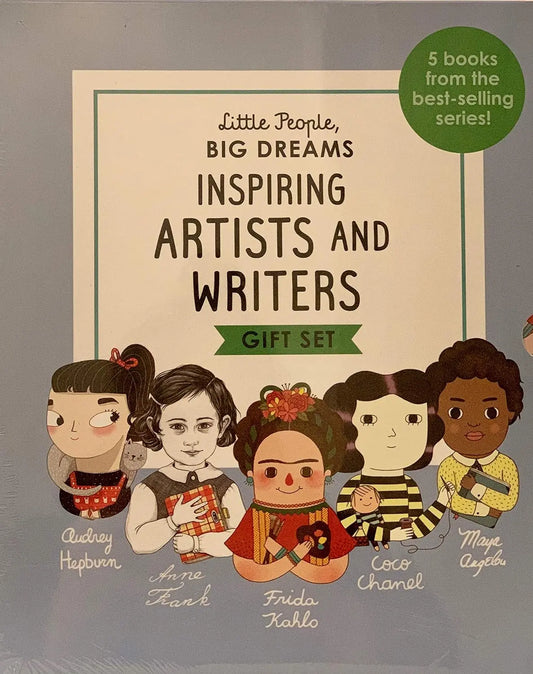 Little People, Big Dreams Inspiring Artist and Writers Gift Set ( Maya Angelou, Anne Frank, Audrey Hepburn, Frida Kahlo, Coco Chanel) Frances Lincoln Children's Books