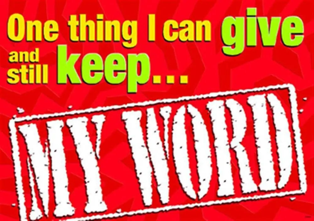 One thing I can give and… ARGUS® Poster Trend Enterprises, Inc.