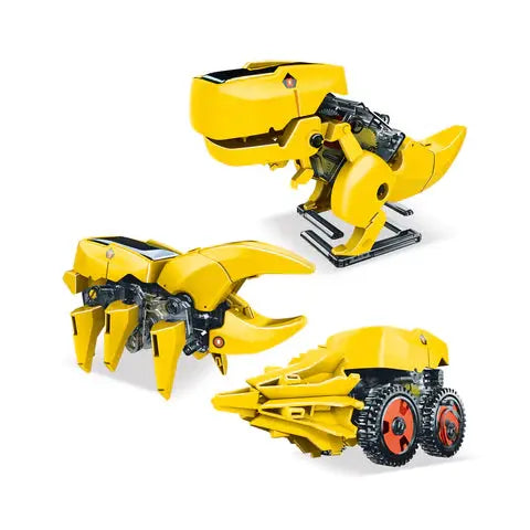 PicassoTiles 3-in-1 STEM Kids Solar Powered Dinosaur Robot Science Kit PBM02 Picasso Tiles