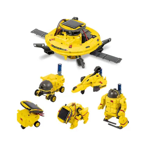 PicassoTiles 6-in-1 STEM Kids | Robô Espacial Movido a Energia Solar Picasso Tiles