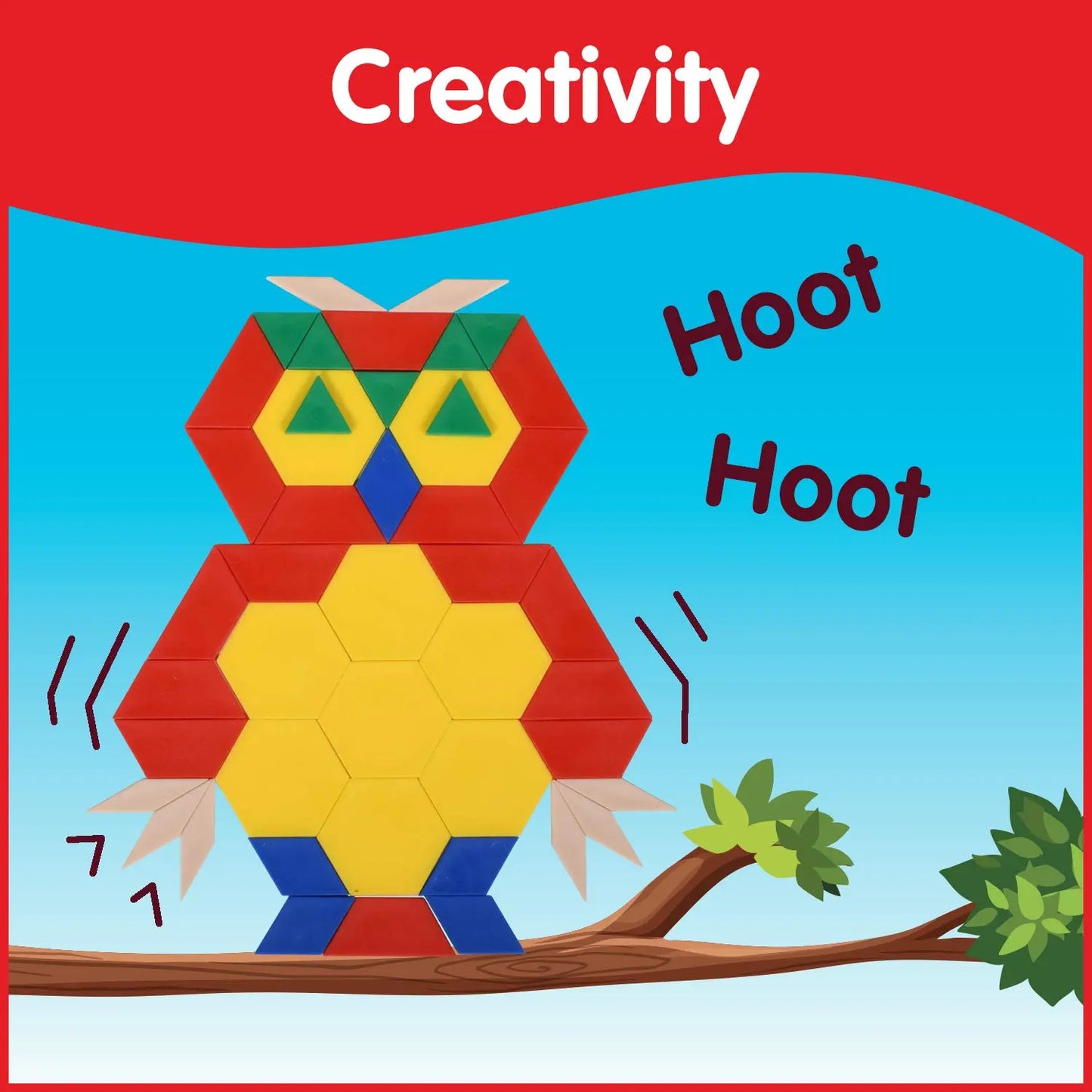 Plastic Pattern Blocks - Set of 250 EdxEducation