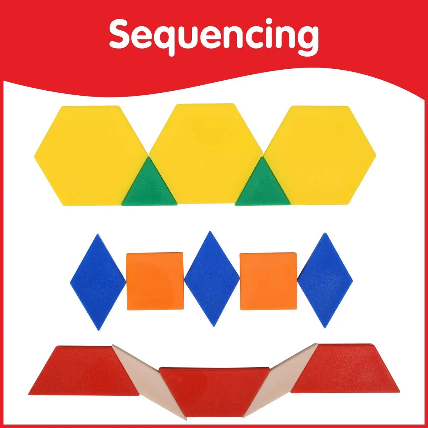 Plastic Pattern Blocks - Set of 250 EdxEducation