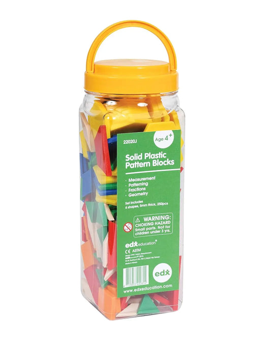Plastic Pattern Blocks - Set of 250 EdxEducation