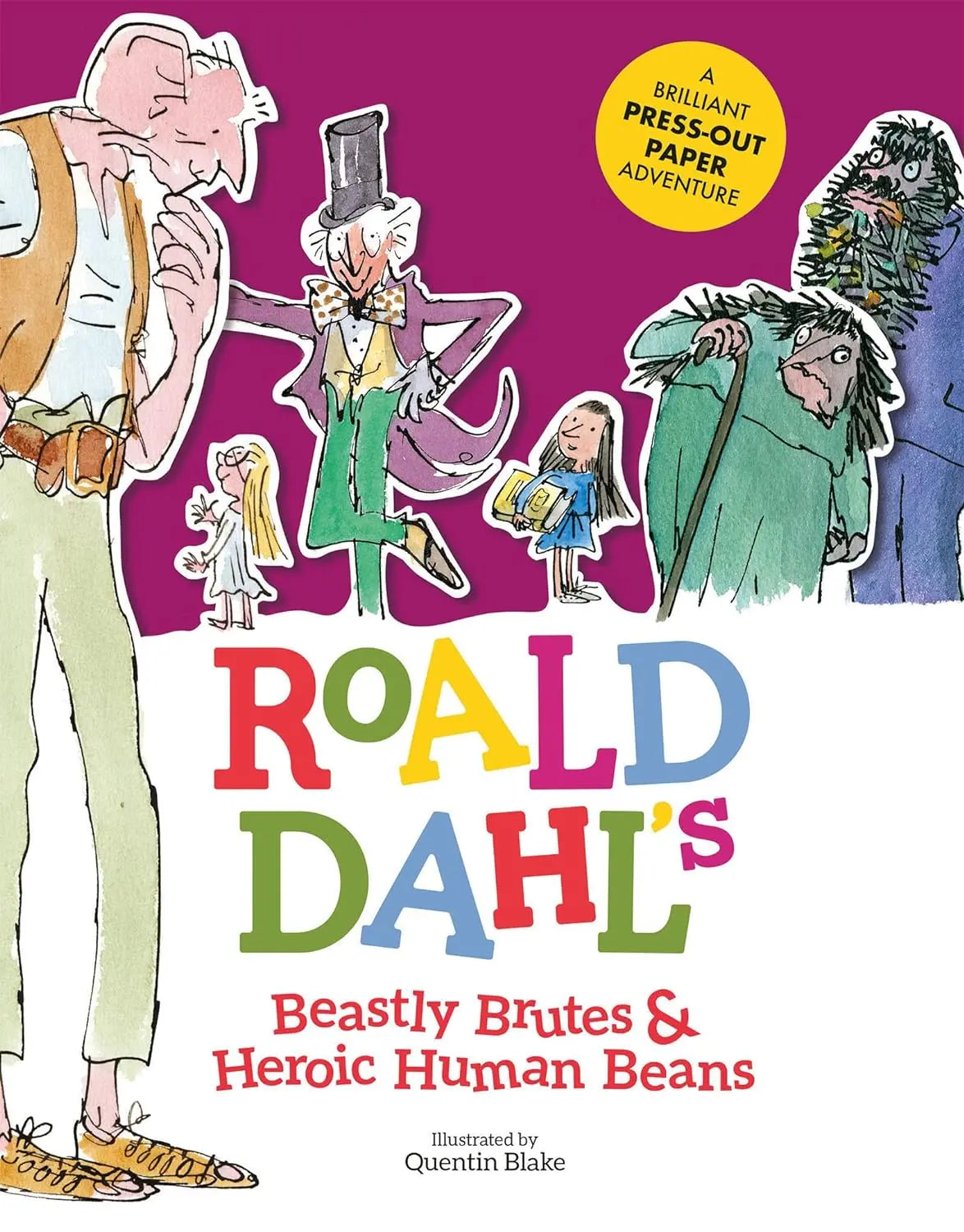 Roald Dahl Beastly Brutes & Heroic Human Beans Hardcover Welbeck Publishing