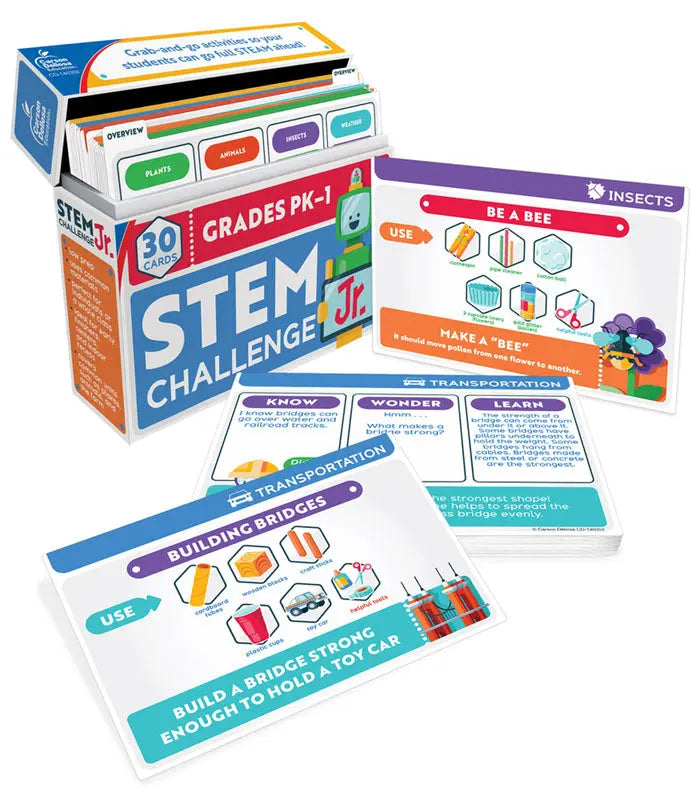 STEM Challenge Jr. Activity Cards - Grades PK -1 Carson-Dellosa