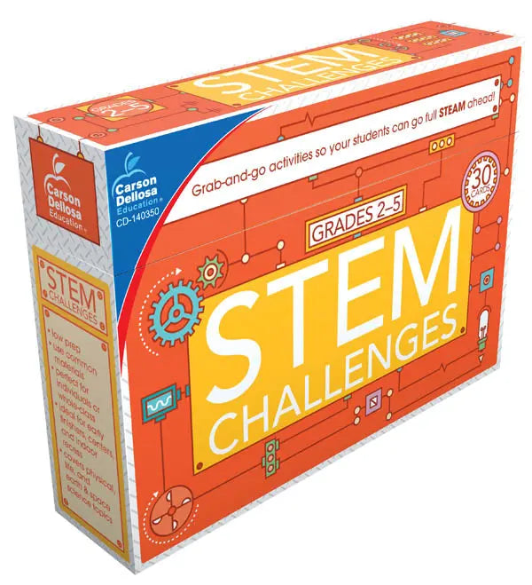 STEM Challenges Activity Cards - Grades 2-5 | Cartas de Desafio Carson-Dellosa
