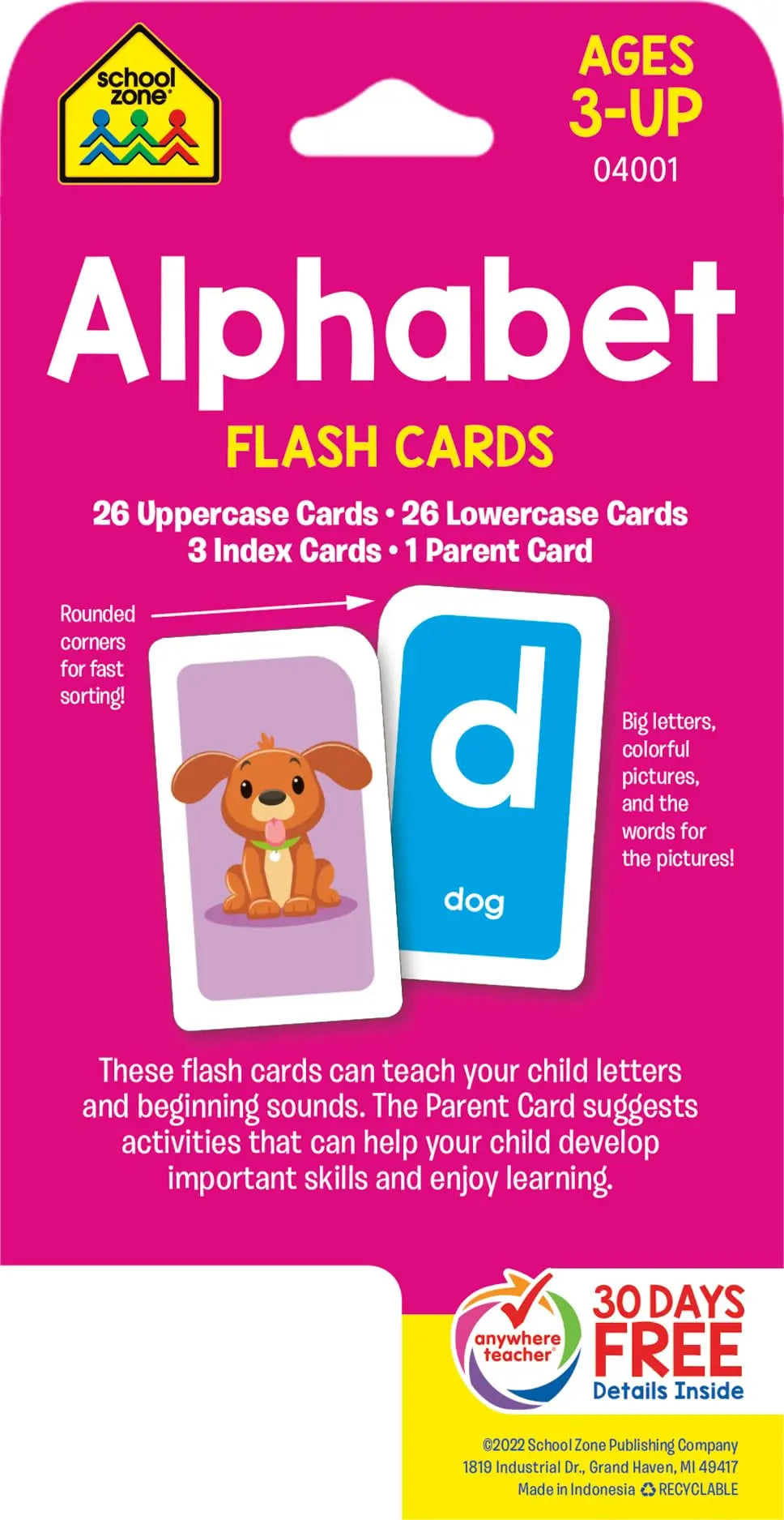 School Zone - Alphabet Flash Cards School Zone Publishing