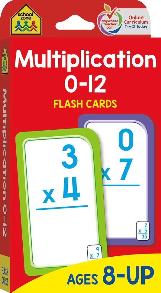 School Zone - Multiplication 0-12 Flash Cards School Zone Publishing