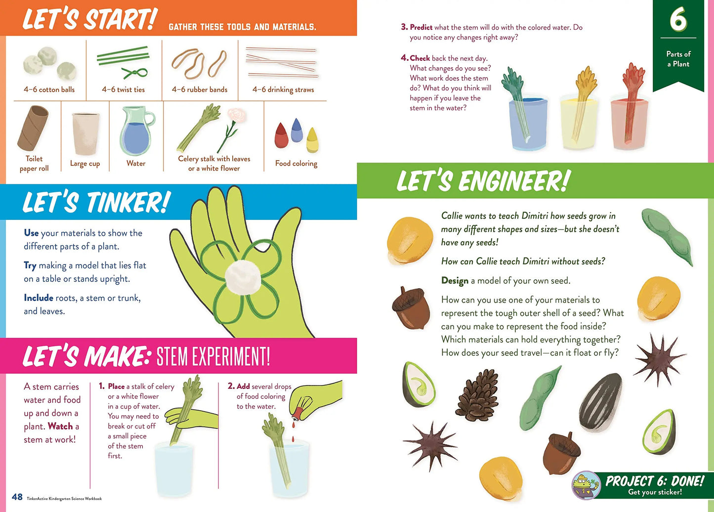 TinkerActive Workbooks: Kindergarten Science Odd Dot