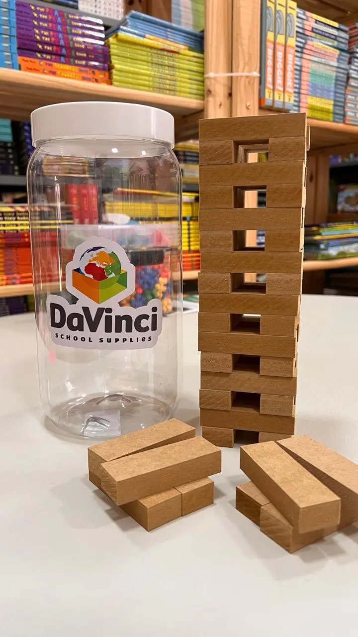 Wooden Stacking Blocks Tower – Kids Tower Da Vinci School Supplies