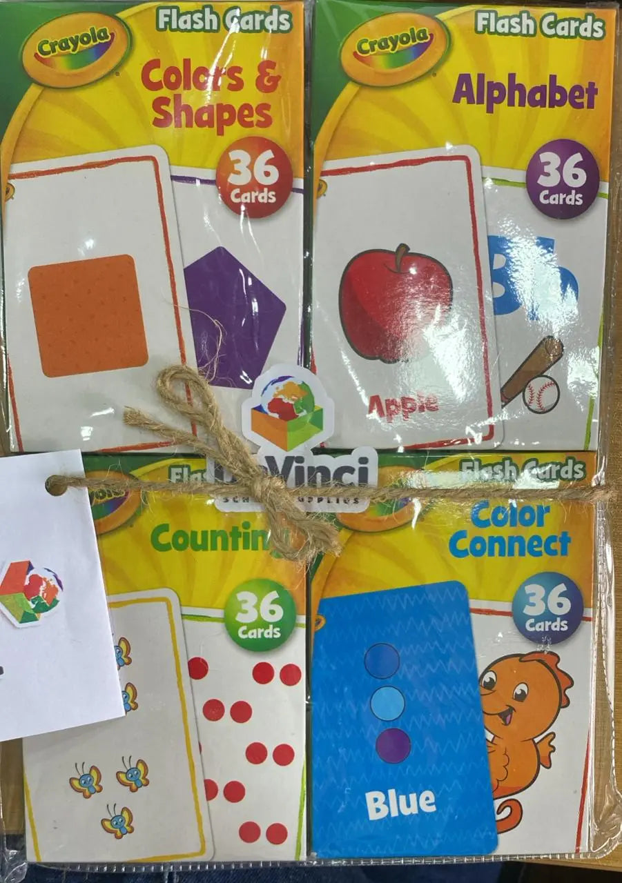 Kit Coleção Teacher Resource : Flash Cards Crayola Da Vinci School Supplies