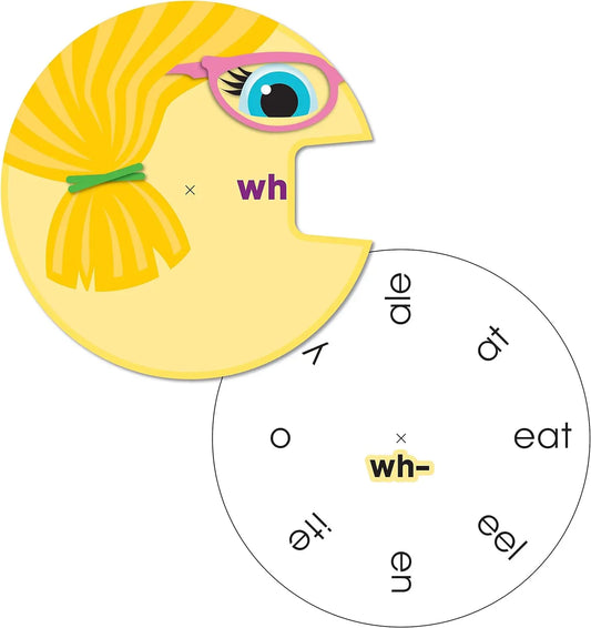 Word Wheels: Digraphs Curriculum Cutouts Grade 1-2 Carson-Dellosa