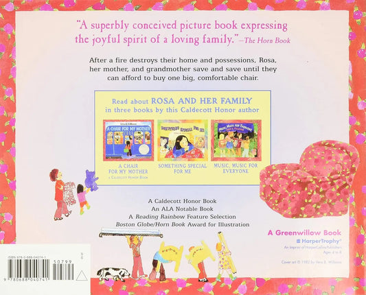 A Chair for My Mother: A Caldecott Honor Award Winner - Da Vinci School Supplies