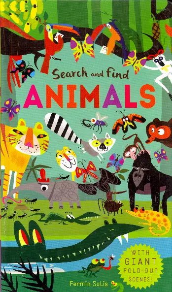 Animals Search and Find with Giant Fold - Out Scenes! - Da Vinci School Supplies